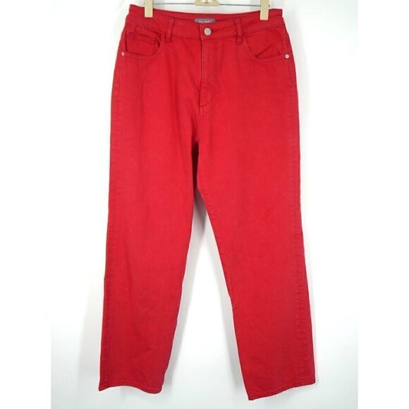 NEW DL1961 Jerry High Rise Vintage Straight Jeans in Outlaw Red 28 - Picture 3 of 7